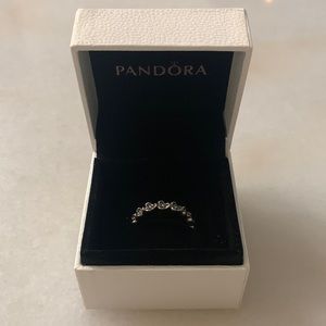 Pandora flower ring, never worn, still in box
